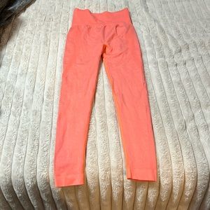 Leggings,pink ish peach color, soft,stretchy,breathable,booty lifting